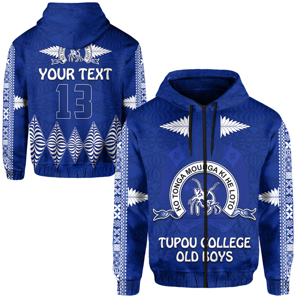 ( Personalised) Tupou College Zip Hoodie Always Proud of Old Boys Toloa