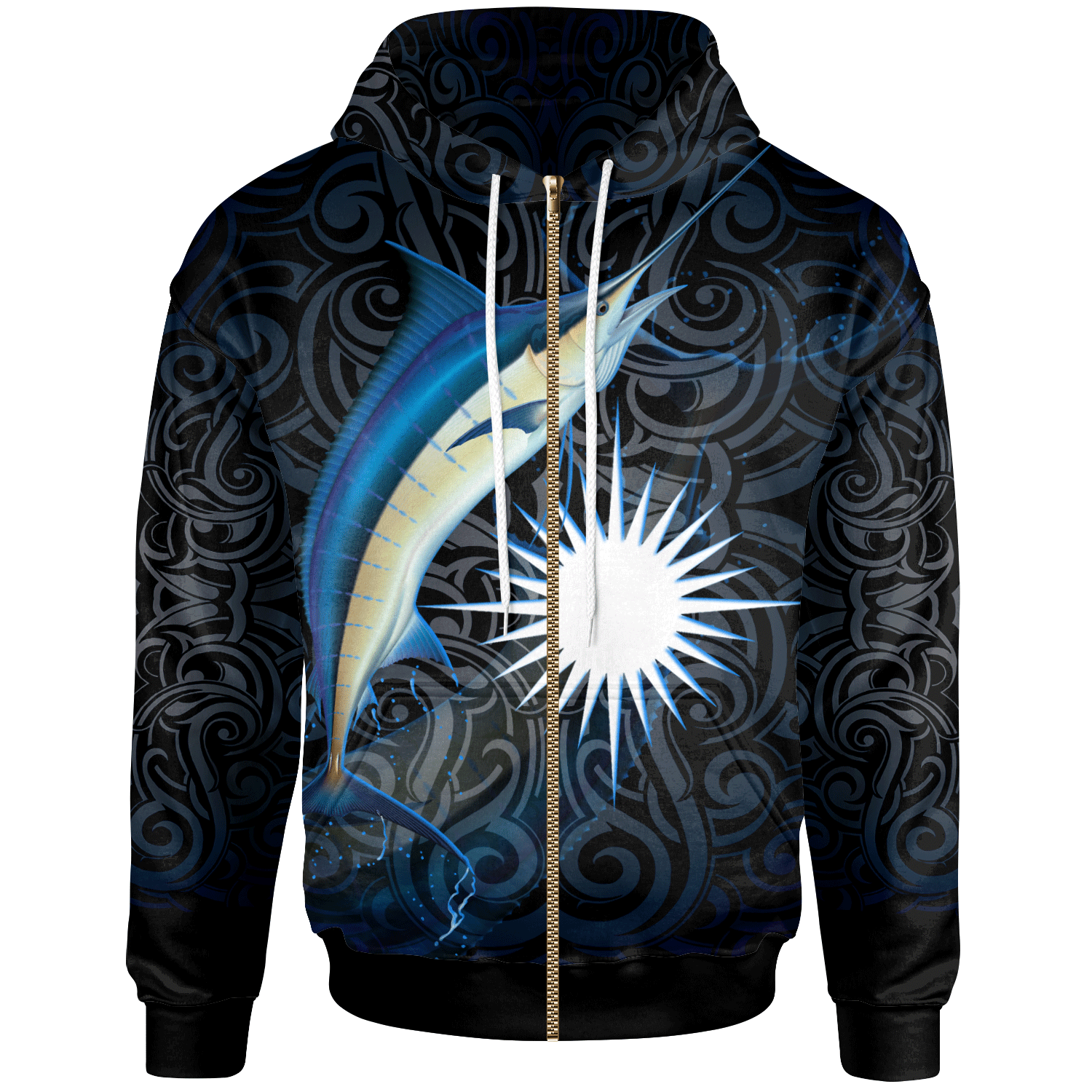 Marshall Islands Zip Hoodie My Home My Island
