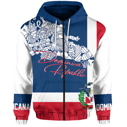 Dominican Republic Hoodie Independence Day Flag Style