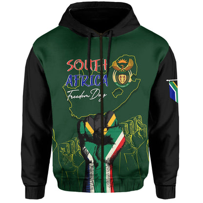 South Africa Freedom Day Hoodie Fist Up Style