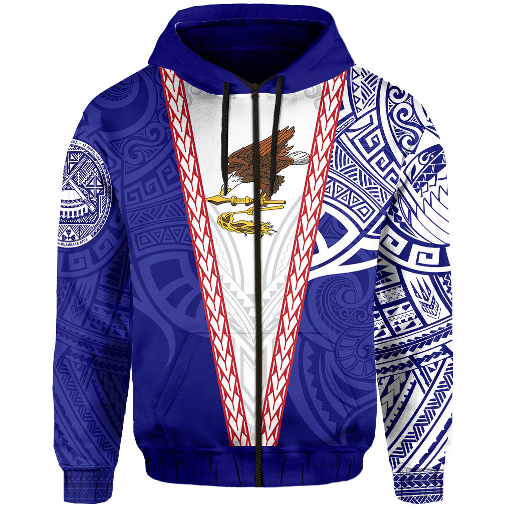 American Samoa Flag Day Zip Up Hoodie Mix Style