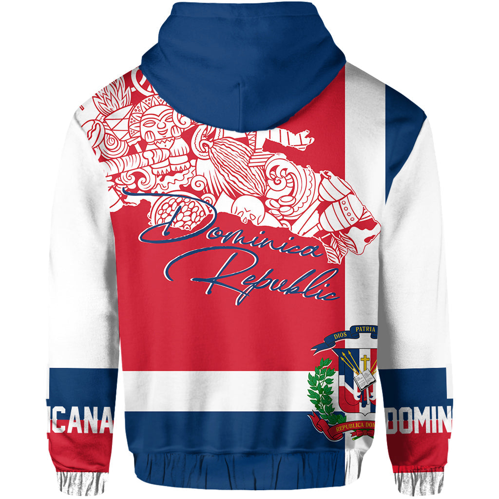 Dominican Republic Hoodie Independence Day Flag Style