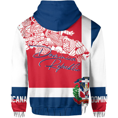 Dominican Republic Hoodie Independence Day Flag Style