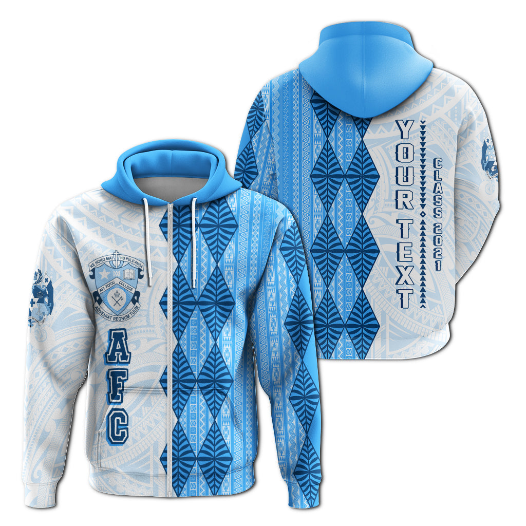 ( Personalize) Tonga Kolisi Apifo'ou Zip Up Hoodie Simple Tapa