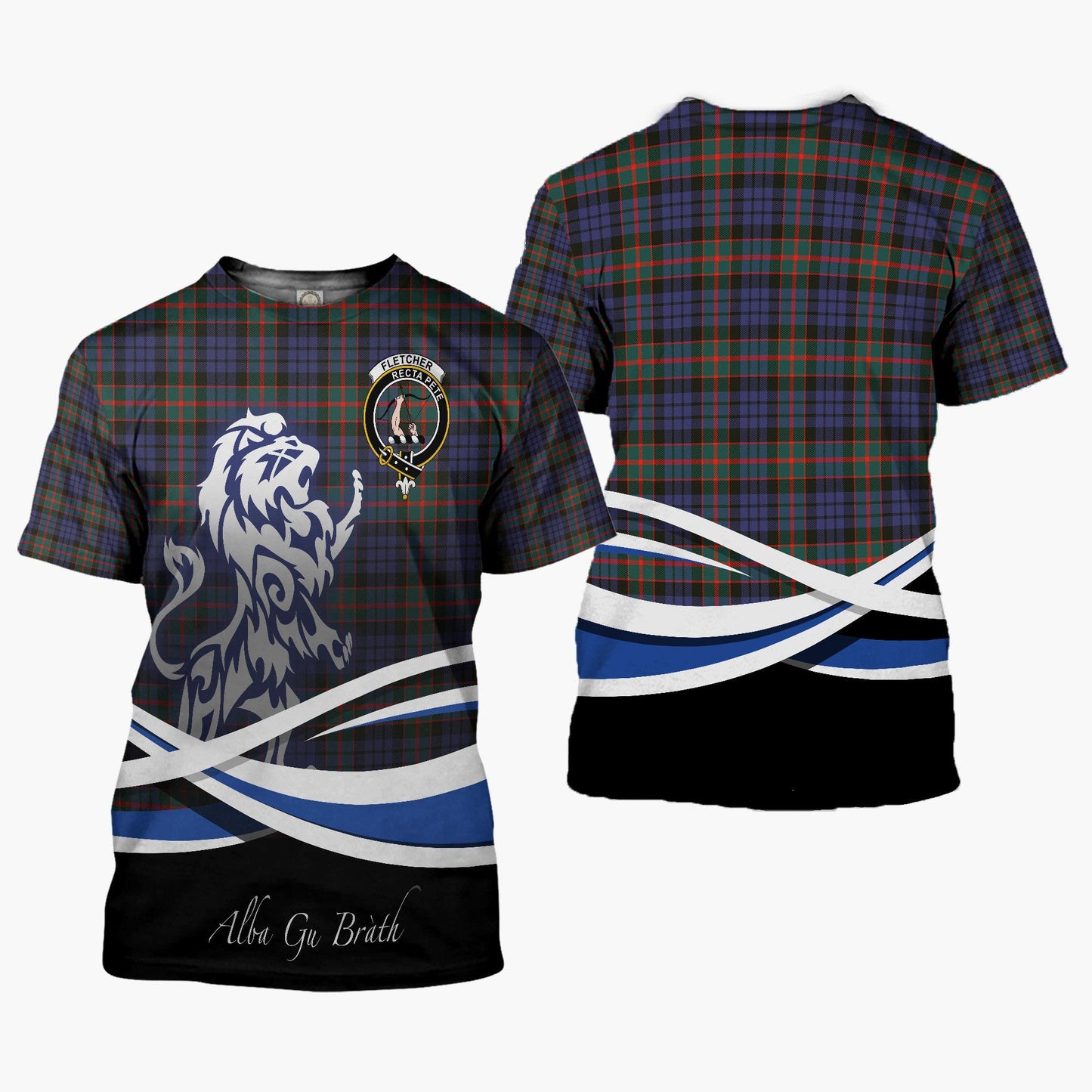Printivon Fletcher Clan Crest Alba Gu Brath T Shirt Scotland Gift