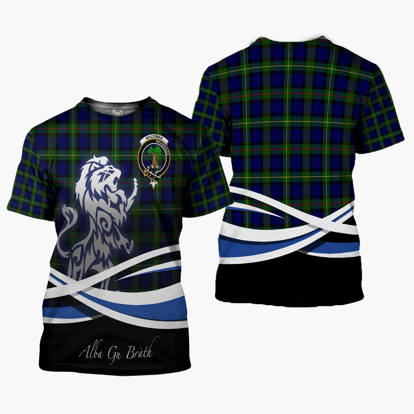 Printivon MacEwen Clan Crest Alba Gu Brath T Shirt Scotland Gift