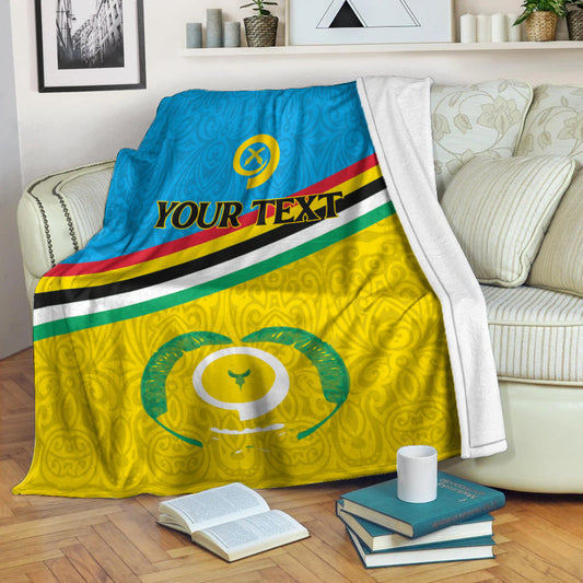 Custom Personalised Vanuatu Torba Province Blanket Flag Style