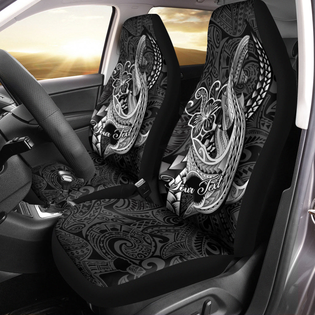 (Custom Personalised) Polynesian Shark Tattoo Hawaii Tribal Car Seat Covers
