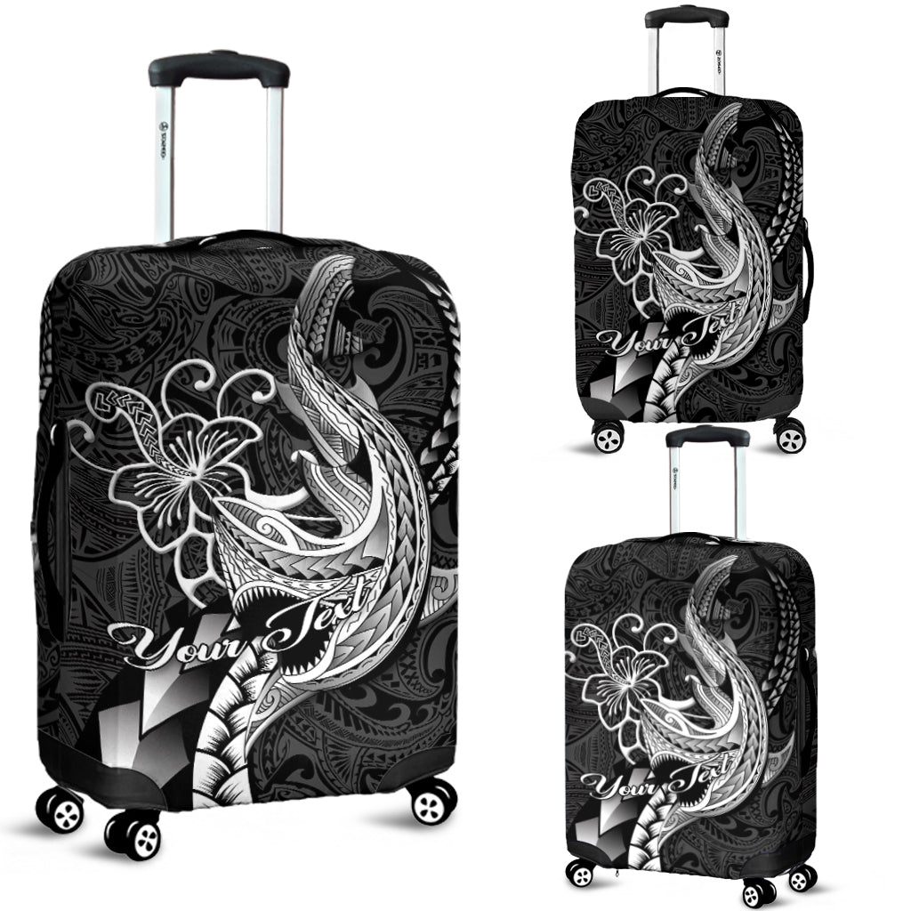 (Custom Personalised) Polynesian Shark Tattoo Hawaii Tribal Luggage Covers