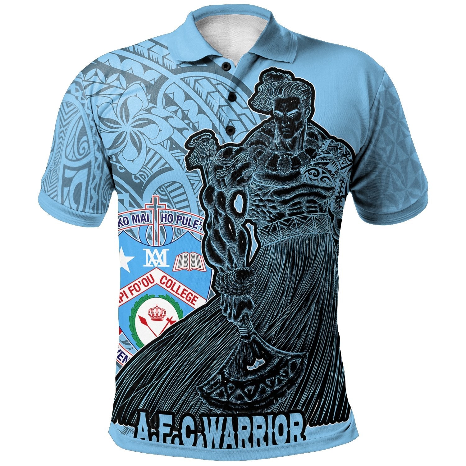 Tonga Polynesian Custom A.F.C Polo Shirt - Tongan Warriors