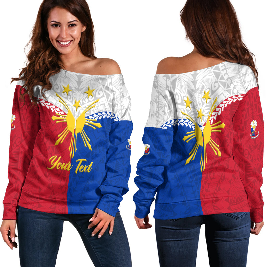 (Custom Personalised) The Philippines Legend Women Off Shoulder Sweater