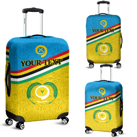 (Custom Personalised) Vanuatu Torba Province Luggage Covers Flag Style