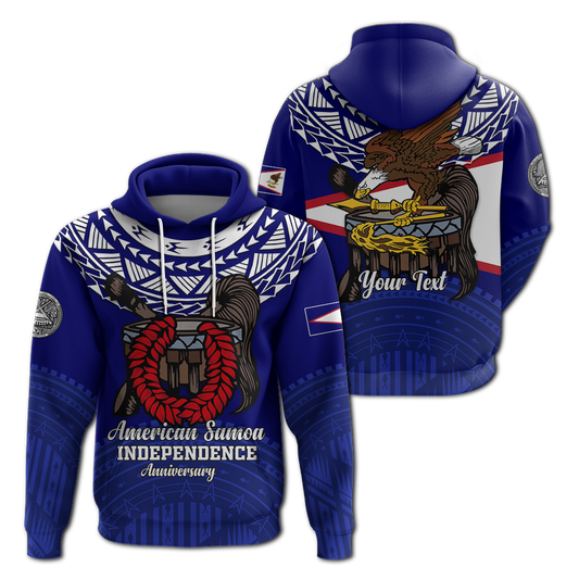 Custom Text  American Samoa Independence Anniversary Pride Hoodie -