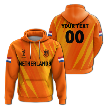 Custom Netherlands Football 2022 Champions Pride Hoodie LT12