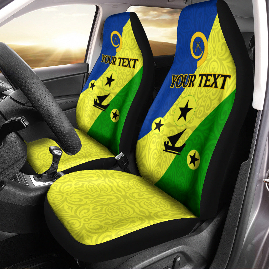 (Custom Personalised) Vanuatu Malampa Province Car Seat Covers Flag Style