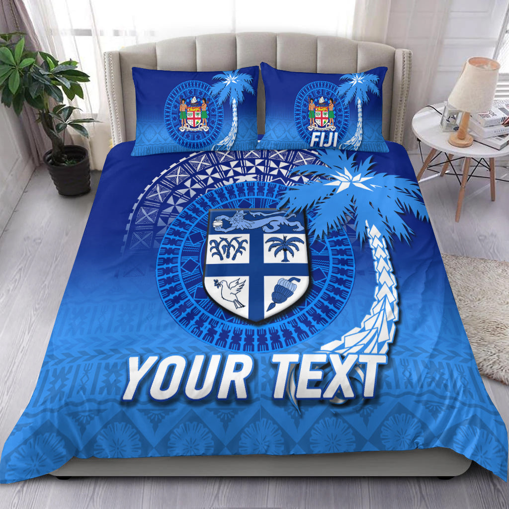 (Custom Personalised) Fiji Tapa Tribal Coconut Tree Bedding Set