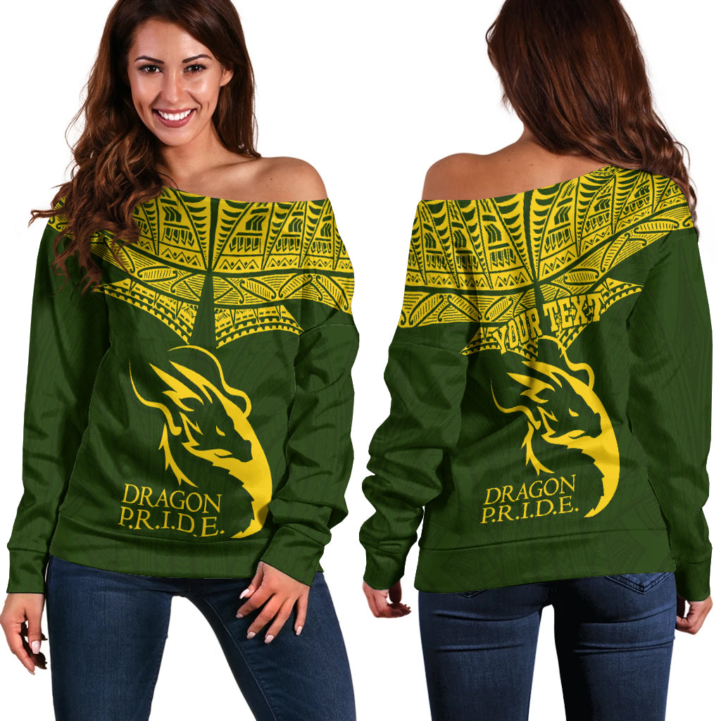 (Custom Personalised) Hawaii Honokaʻa High & Intermediate School Women Off Shoulder Sweater