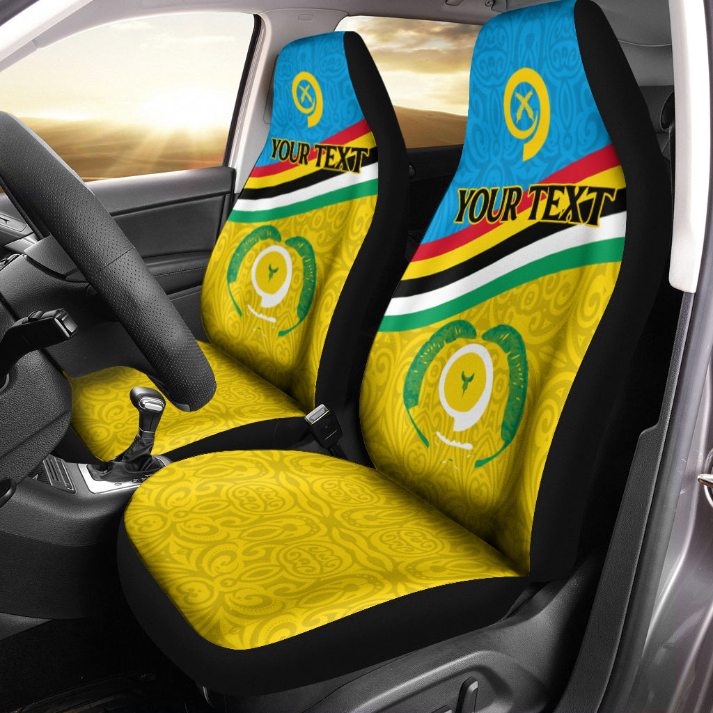 (Custom Personalised) Vanuatu Torba Province Car Seat Covers Flag Style