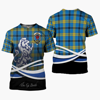 Printivon Laing Clan Crest Alba Gu Brath T Shirt Scotland Gift