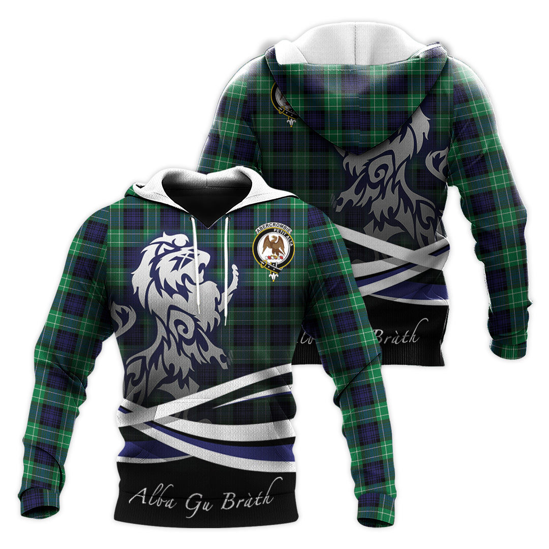 Printivon Abercrombie Tartan Scottish Lion Hoodie
