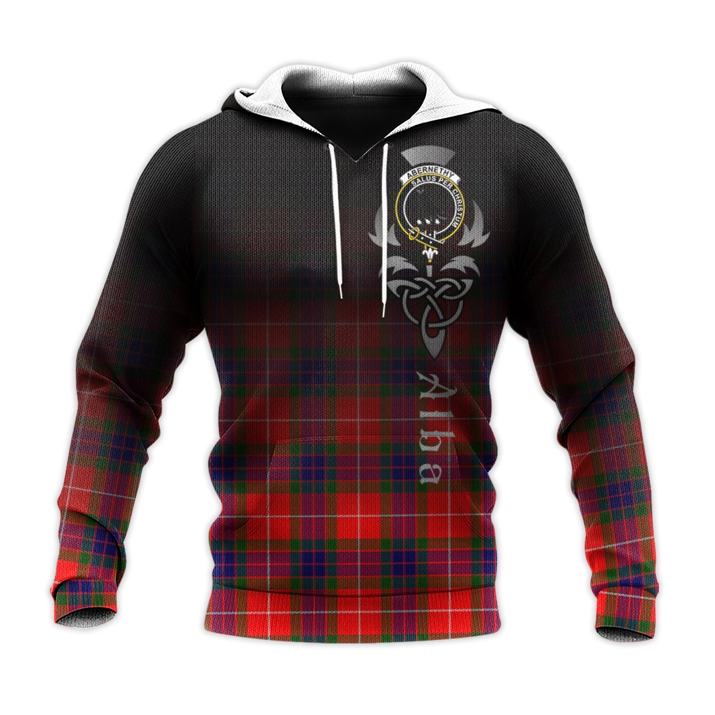 Printivon Abernethy Tartan Crest Alba Celtic Hoodie