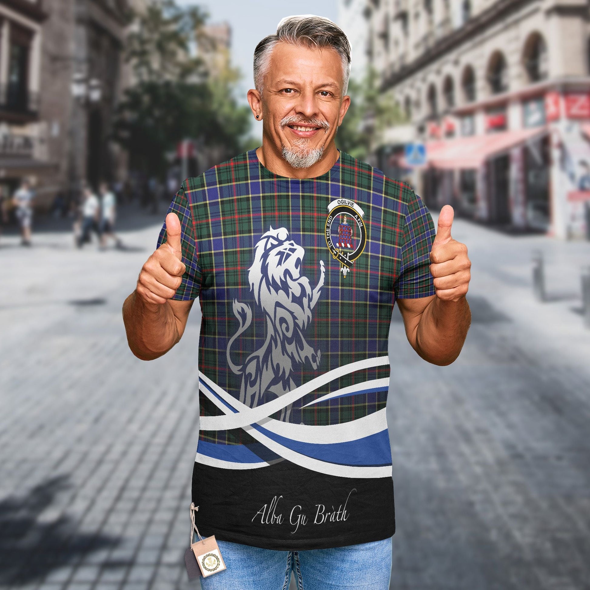 Printivon Ogilvie Clan Crest Alba Gu Brath T Shirt Scotland Gift