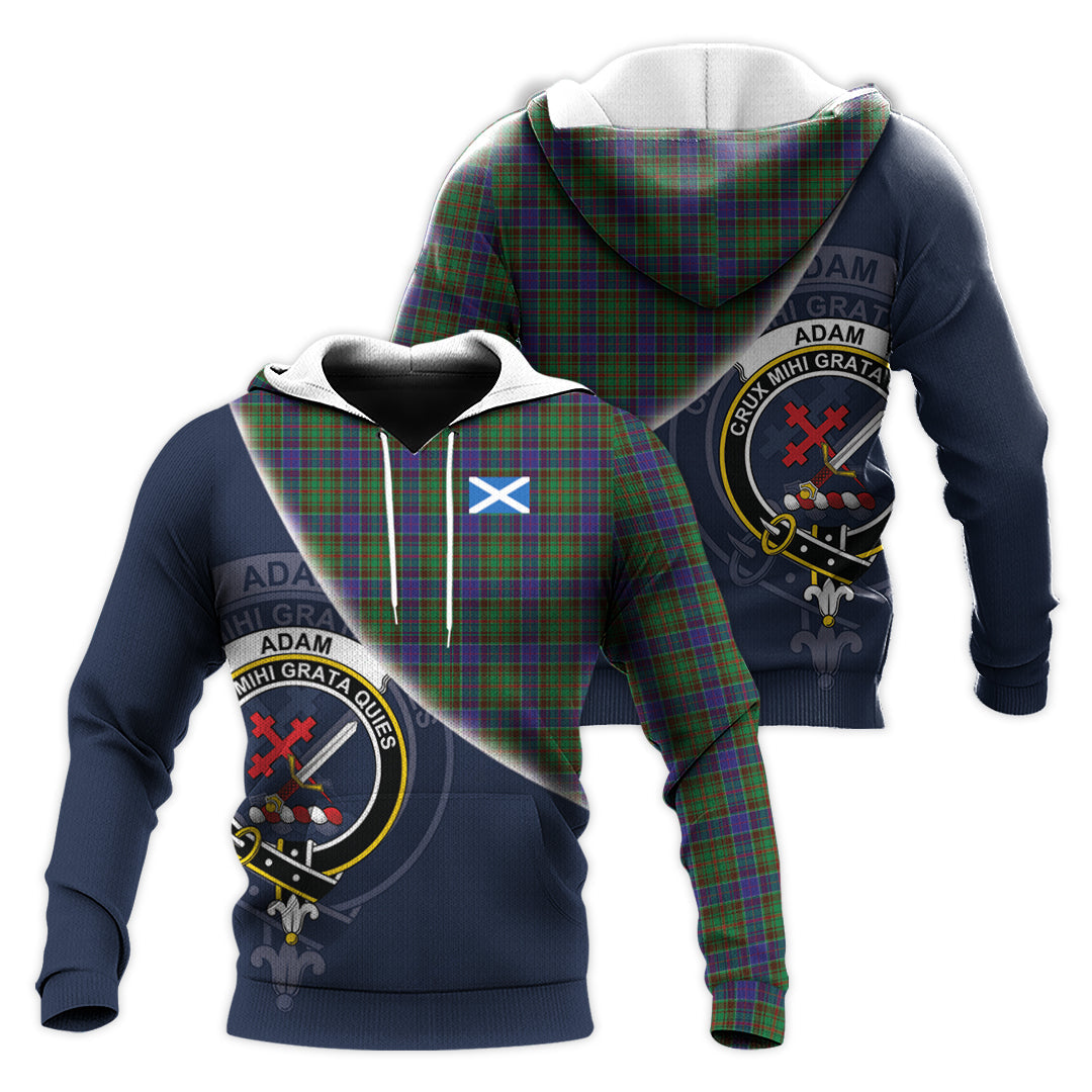 Printivon Adam Tartan Scottish Crest Hoodie