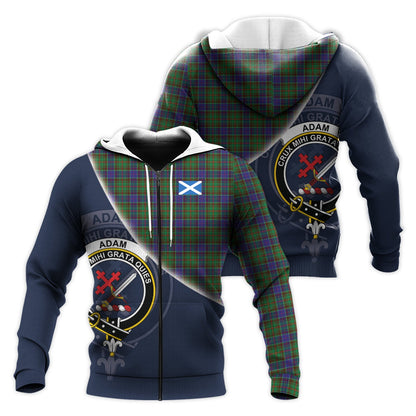 Printivon Adam Tartan Scottish Crest Hoodie