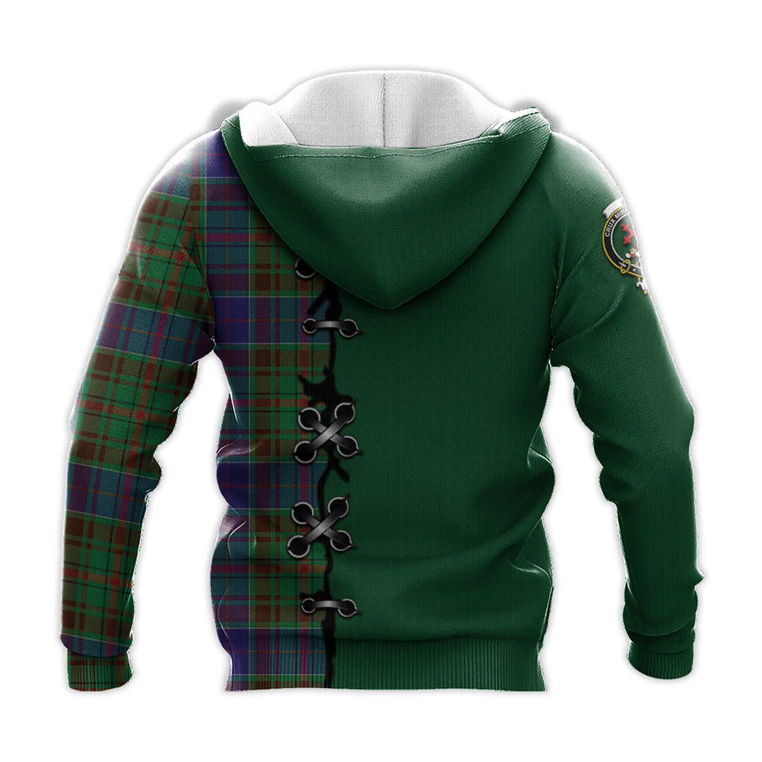 Printivon Adam Tartan Hoodie Lion Rampant And Celtic Thistle Style