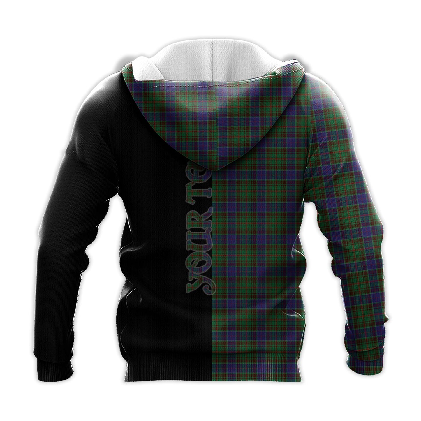 Printivon Adam Tartan Personalize Half Hoodie