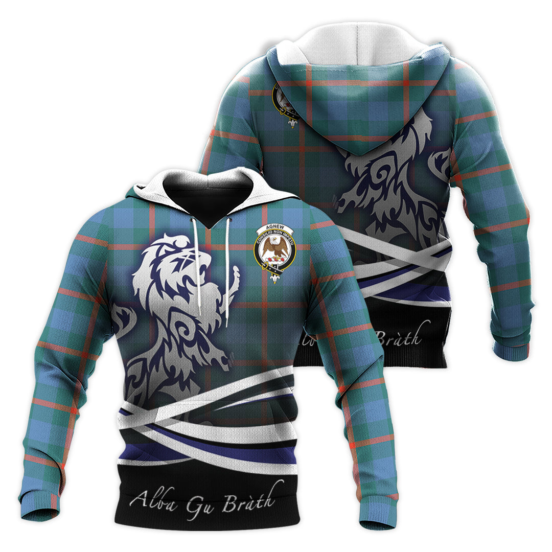 Printivon Agnew Ancient Tartan Scottish Lion Hoodie