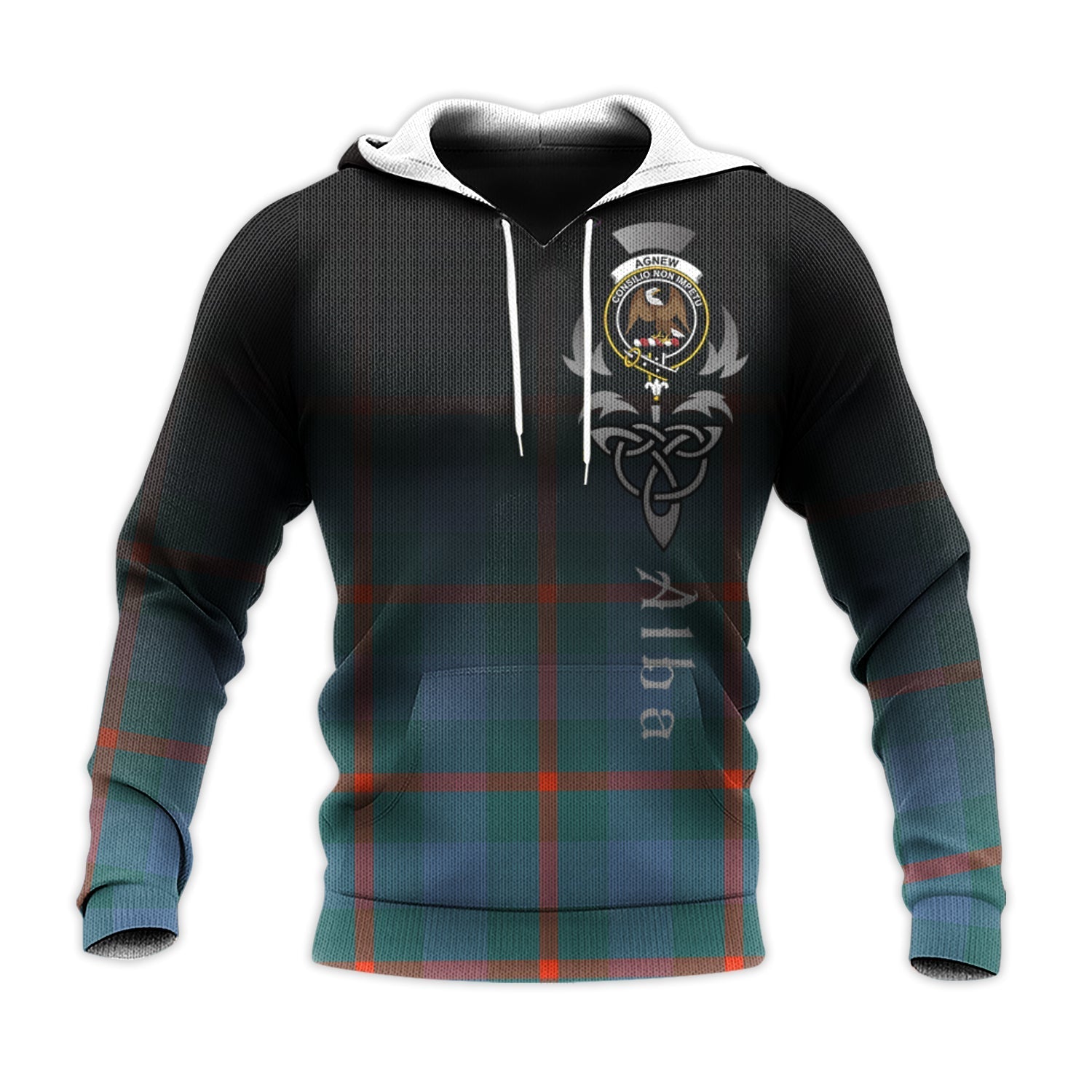 Printivon Agnew Ancient Tartan Crest Alba Celtic Hoodie