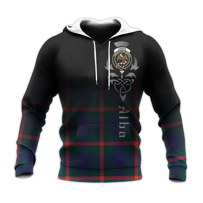 Printivon Agnew Modern Tartan Crest Alba Celtic Hoodie