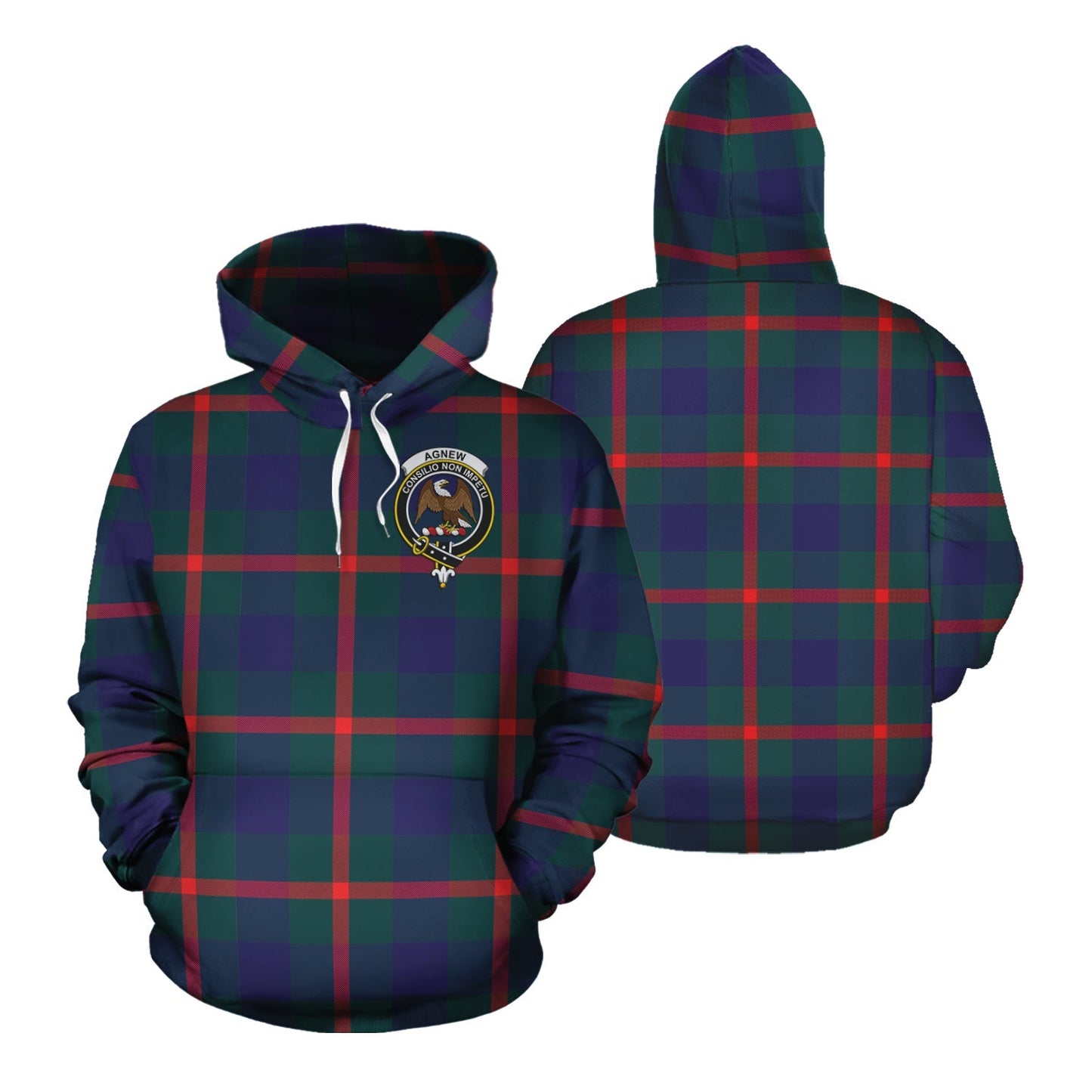 Printivon Agnew Modern Tartan Hoodie