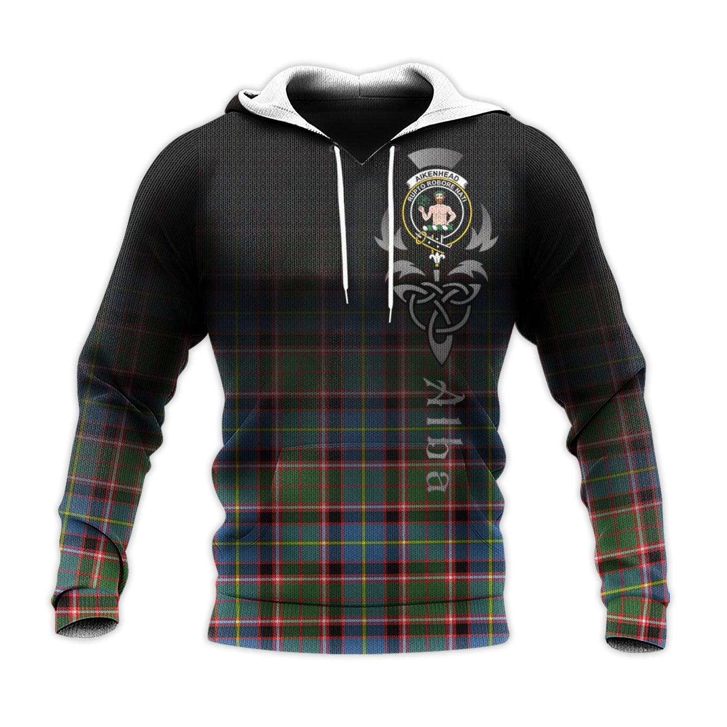 Printivon Aikenhead Tartan Crest Alba Celtic Hoodie