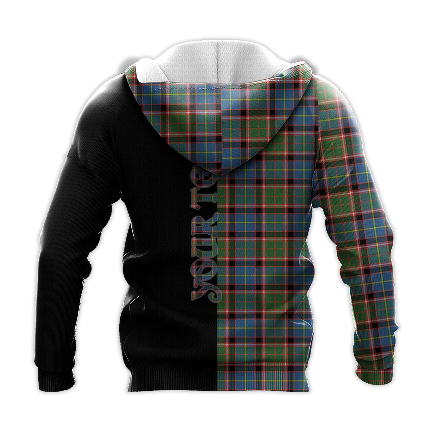 Printivon Aikenhead Tartan Personalize Half Hoodie