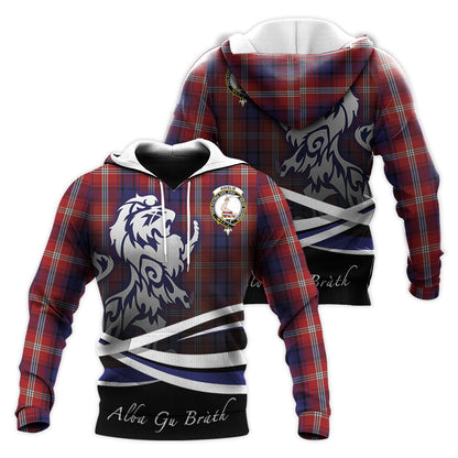 Printivon Ainslie Tartan Scottish Lion Hoodie
