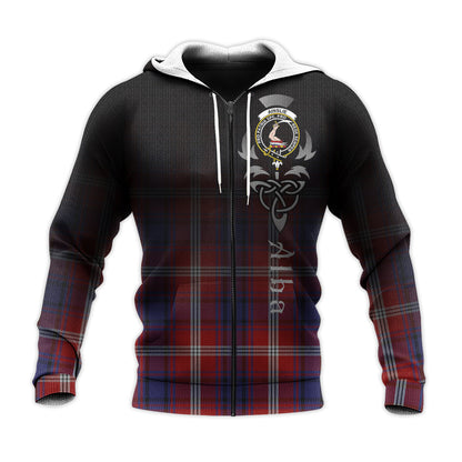 Printivon Ainslie Tartan Crest Alba Celtic Hoodie