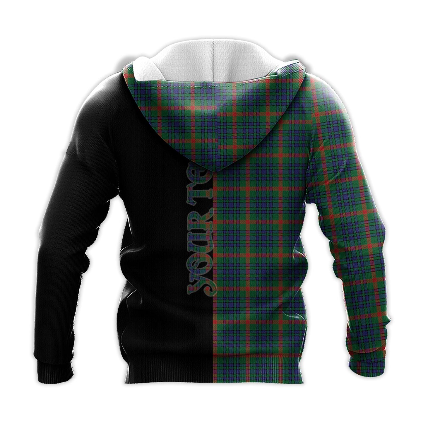 Printivon Aiton Tartan Personalize Half Hoodie