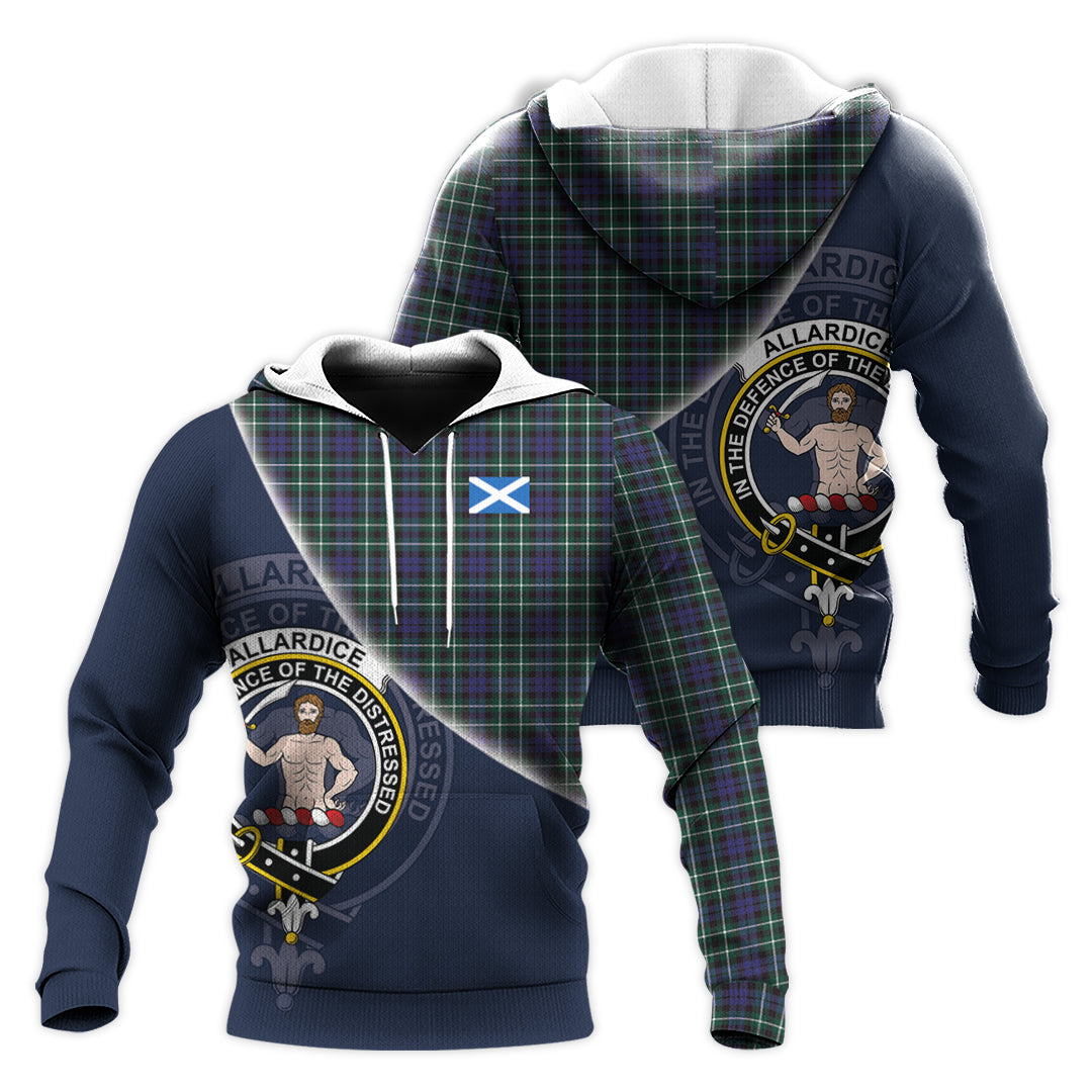 Printivon Allardice Tartan Scottish Crest Hoodie