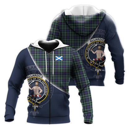 Printivon Allardice Tartan Scottish Crest Hoodie