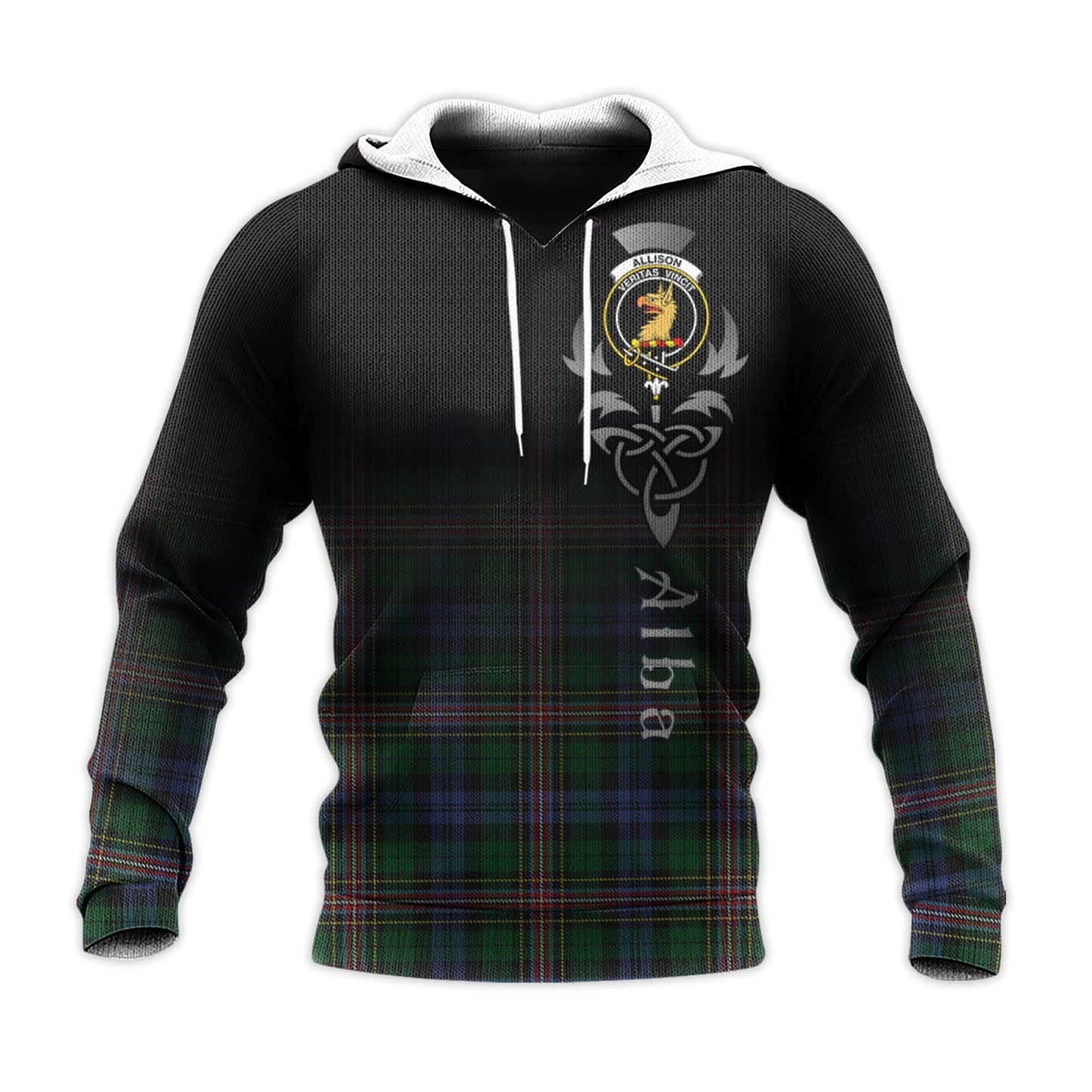 Printivon Allison Tartan Crest Alba Celtic Hoodie