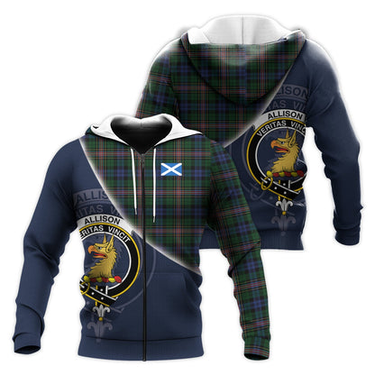 Printivon Allison Tartan Scottish Crest Hoodie