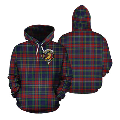 Printivon Allison Red Tartan Hoodie
