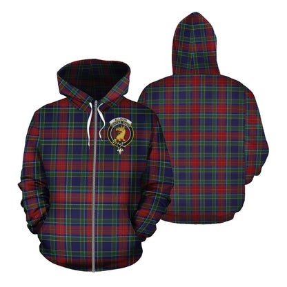 Printivon Allison Red Tartan Hoodie