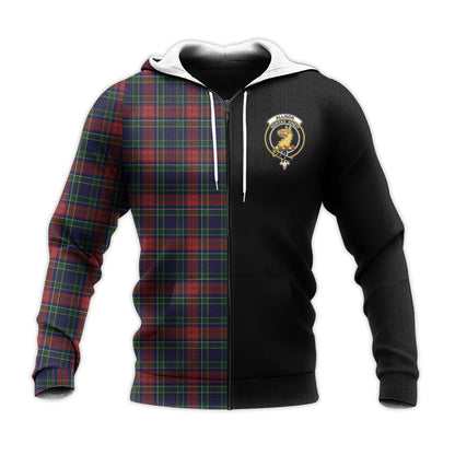 Printivon Allison Red Tartan Personalize Half Hoodie