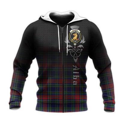 Printivon Allison Red Tartan Crest Alba Celtic Hoodie
