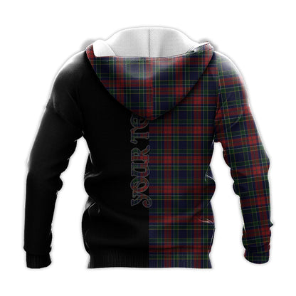 Printivon Allison Red Tartan Personalize Half Hoodie