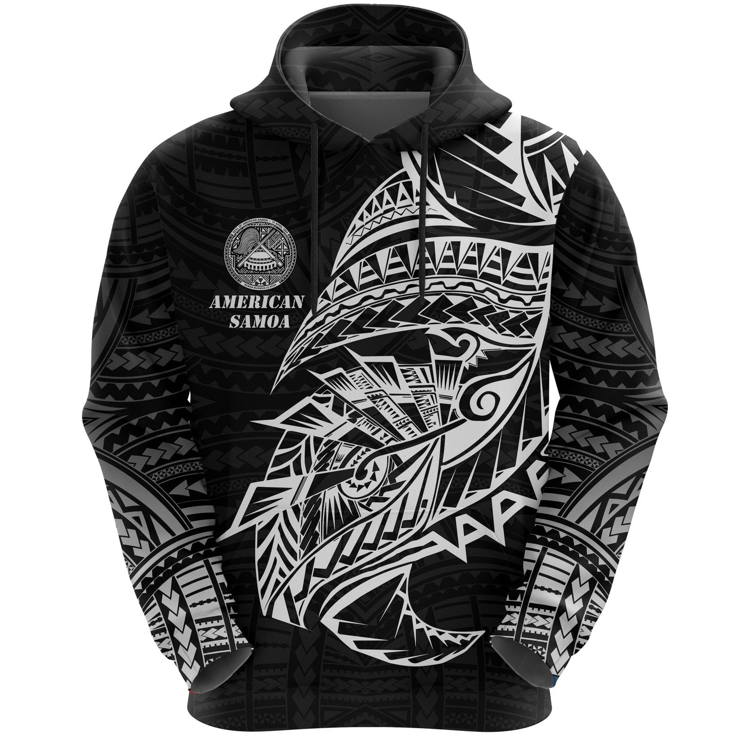 American Samoa Tattoo Hoodie Polynesian Style