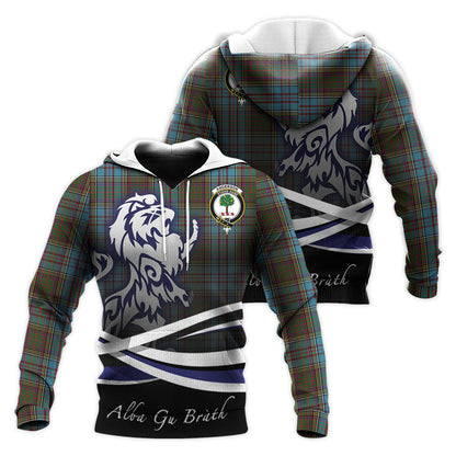 Printivon Anderson Tartan Scottish Lion Hoodie